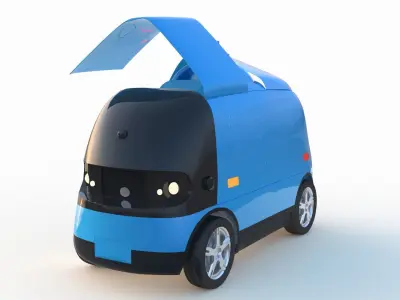 Autonomous Logistics Delivery Vehicle 3D model