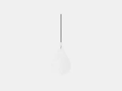 Alva Medium White Low-poly 3D model