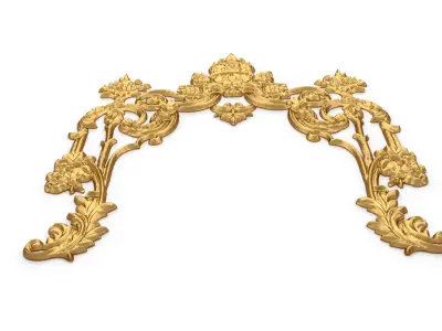 Classic decor ornament carved 64 3D model