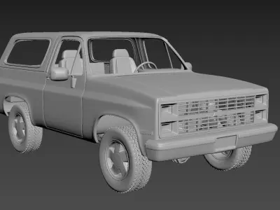 Chevrolet Blazer K5 1984 3D print model