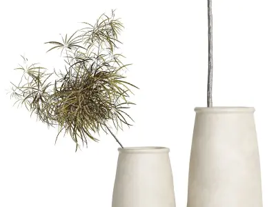 2 POT COCOJAR-M-WHIT Tine K home 3D model