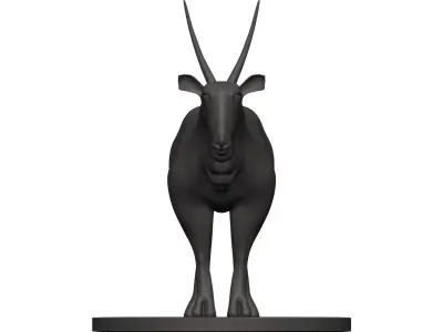 Gemsbok statue of oryx 3D model