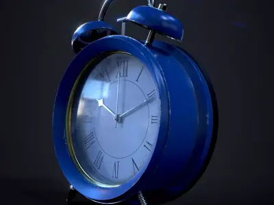 Alarm Clock Low-poly 3D model