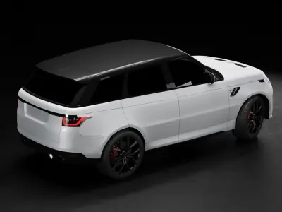 Range Rover Sport SVR Low-poly 3D model