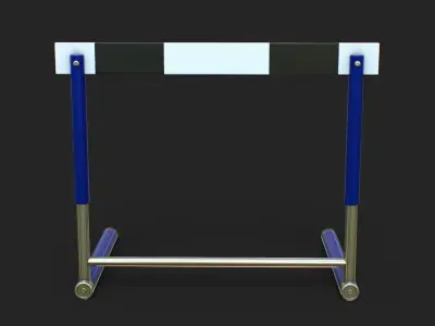 Track Hurdles Low-poly 3D model