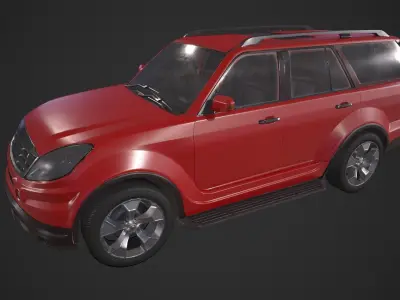 Generic SUV Low-poly 3D model