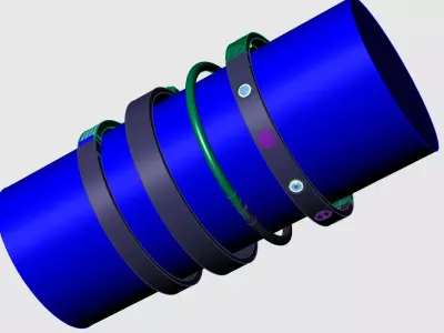 4 Bracelets top modeling  3D print model