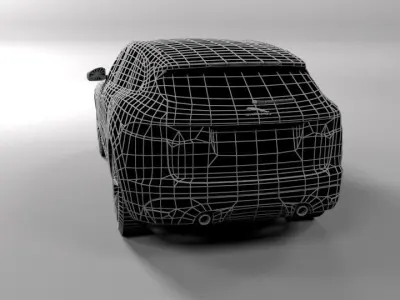 JAGUAR F PACE LOWPOLY Low-poly 3D model