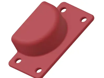 Plastic Furniture Roller Bracket Toy 3D model