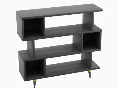 Modern Bookshelf 03  3D model