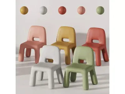 Nordic Ins table and chair from aliexpress 3D model