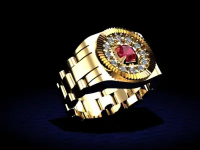 men ring 05 3D print model