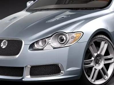 Jaguar XFR 3D model