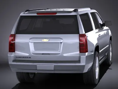 Chevrolet Suburban 2015 VRAY 3D model