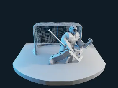 HOCKEY GOALIE POSE 5 MODEL NO TEXTURE 3D print model