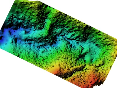 Rio Buey - Buey River Low-poly 3D model