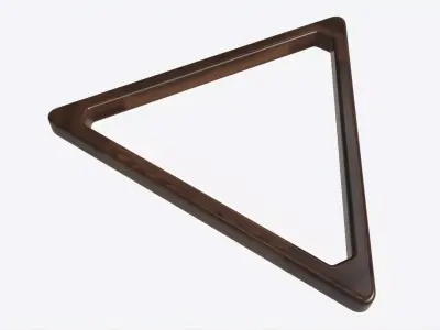 Billiard Pool Wood 9 Ball Rack 3D model