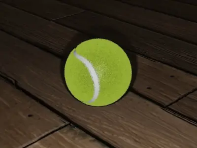 Tennis Ball 3D model 4