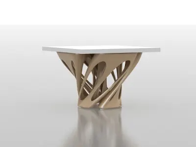 Weaverbird Parametric Furniture Table Design Grasshopper Rhino 3D model