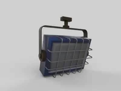 construction light Low-poly 3D model