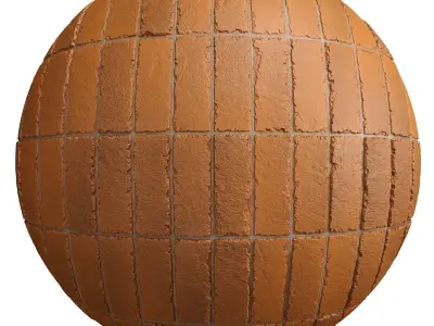 Materials 13- Brick Tiles PBR in 4 Patterns Texture