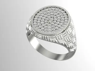 Patterned Ring 3D print model