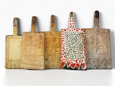 Wood African Decor 3D model