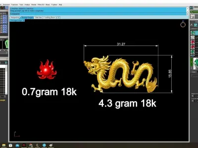 Asian Dragon Jewelry 3D Model Set for Luxury Designs 3910 3D print model