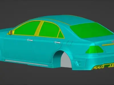 2005 Toyota Crown S180 K Break Body Kit 3D model