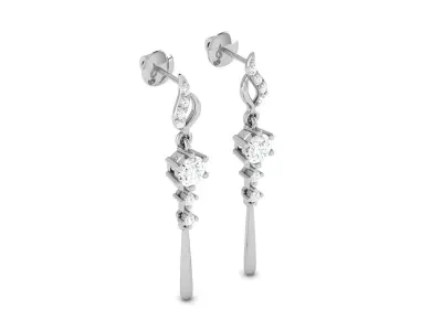 Women Earring 3dm STL OBJ FBX Render Details 3D print model