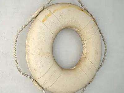 Vintage Life Preserver 3 3D model