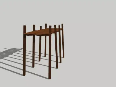 dock old wharf wooden pier This file is small in size Low-poly 3D model