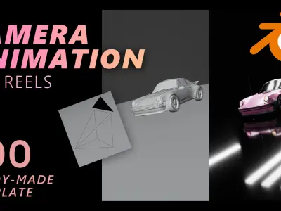 Blender Camera Animation 100 presets 3D model