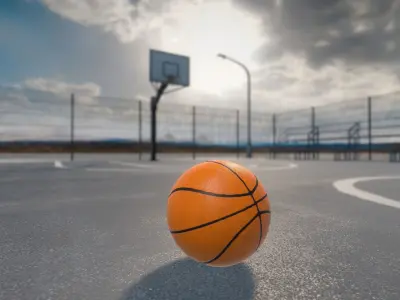 Basketball court - Gest Low-poly 3D model