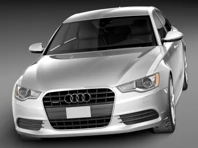  Audi A6 sedan USA 2012-2015 3D model