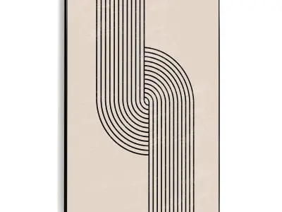 Plaster Two Photo Frame 432 Low-poly 3D model