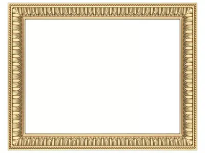 Classic Frame 035 Low-poly 3D model
