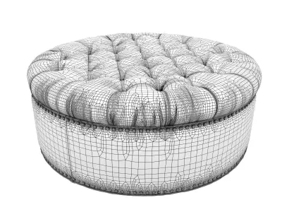 Diana Tufted Cocktail 3D model