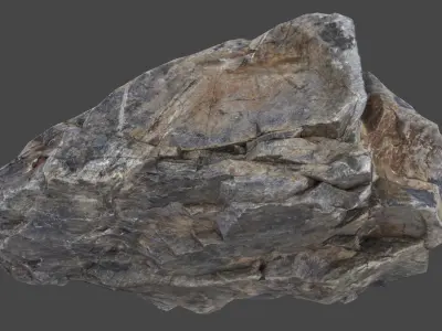 Jagged Basalt- 8K Textures - 6 Mesh Resolutions  Low-poly 3D model