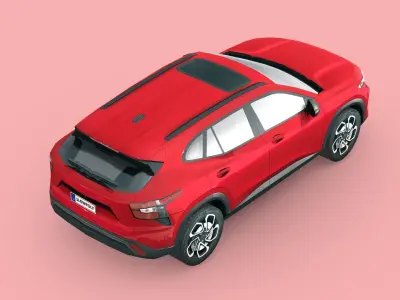 Chevrolet Trax RS 2024 Low-poly 3D model