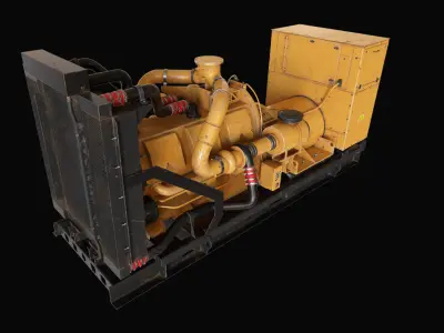 Generator optimized - Game ready- AR VR realtime PBR textures  Low-poly 3D model