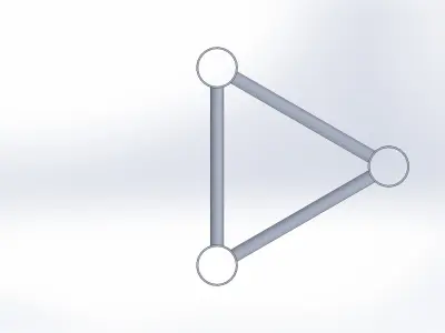 Truss section x3 240x240mm 3D model