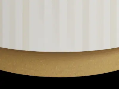 Light Beige Bohemian Side Table Low-poly 3D model