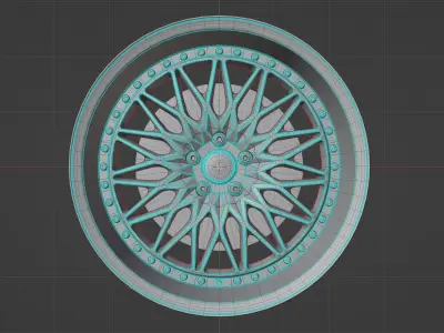 VS XV - Wheels - Game Ready Low-poly 3D model