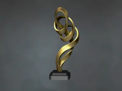 Abstract sculpture tabletop decoration  3D print model