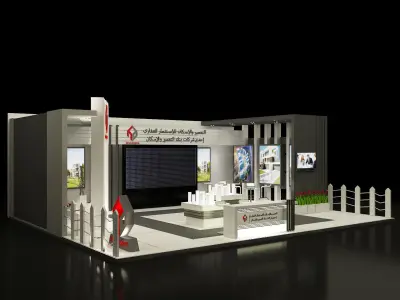 Booth Exhibition Stand a357b 3D model