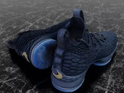 NIKE LEBRON 15 XV 3D SHOES 3D model