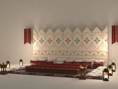 Arabian Seating 3D model