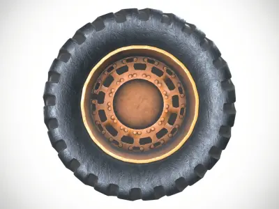 Heavy Vehicle Tyre 3D model