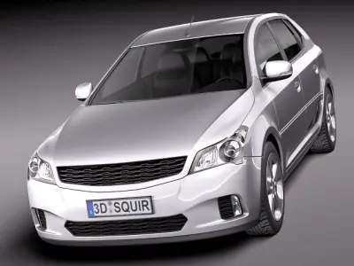 General Average Hatchback 2010 3D Model 3D model